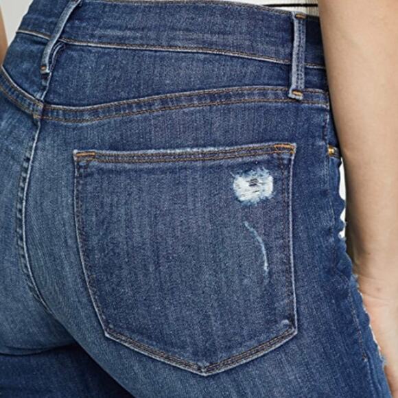 Frame Denim Distressed Le High Skinny Jeans in Hilltop Size 25 - Picture 5 of 14